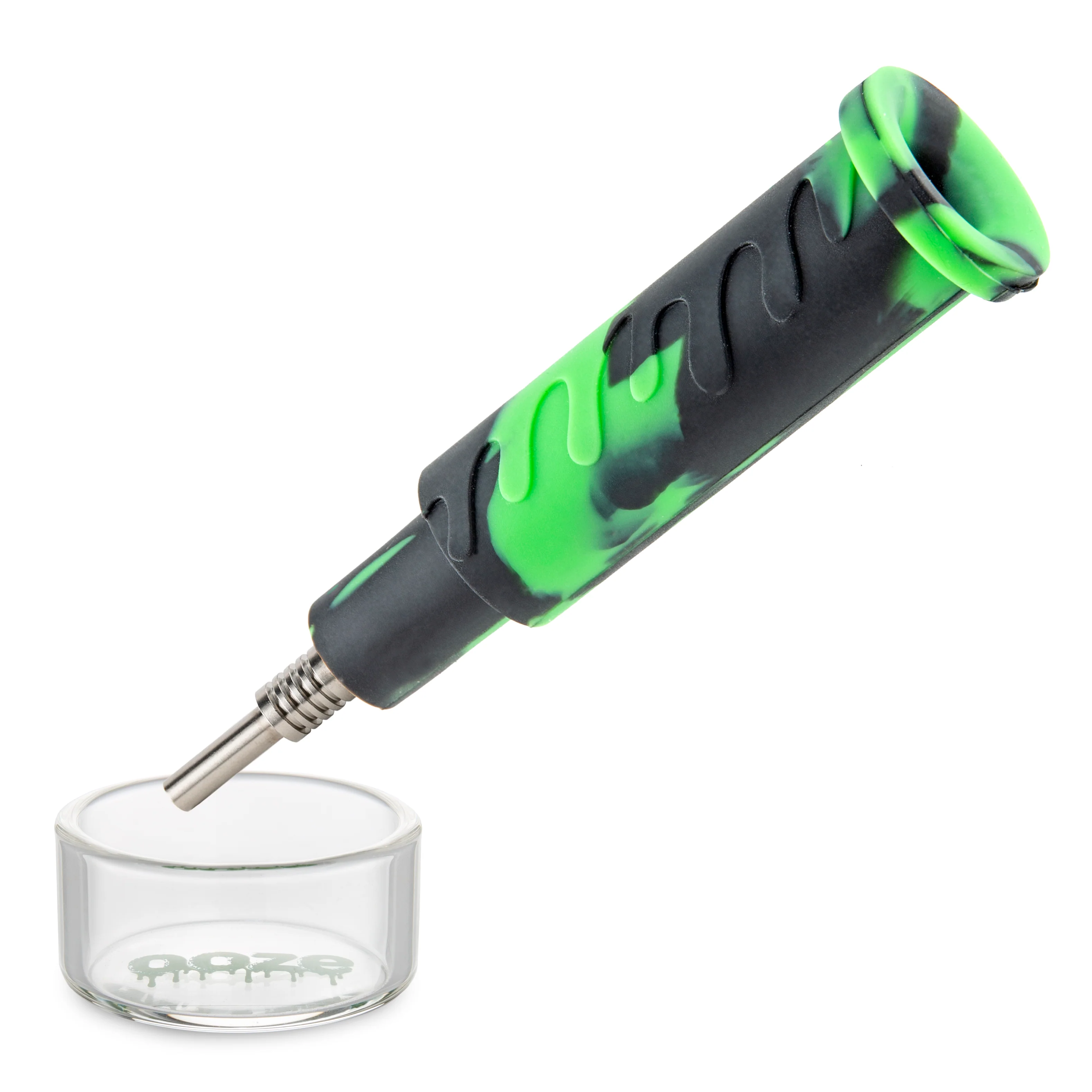 Ooze Cranium Silicone Water Pipe, Dab Rig & Dab Straw - Chameleon - Image 10