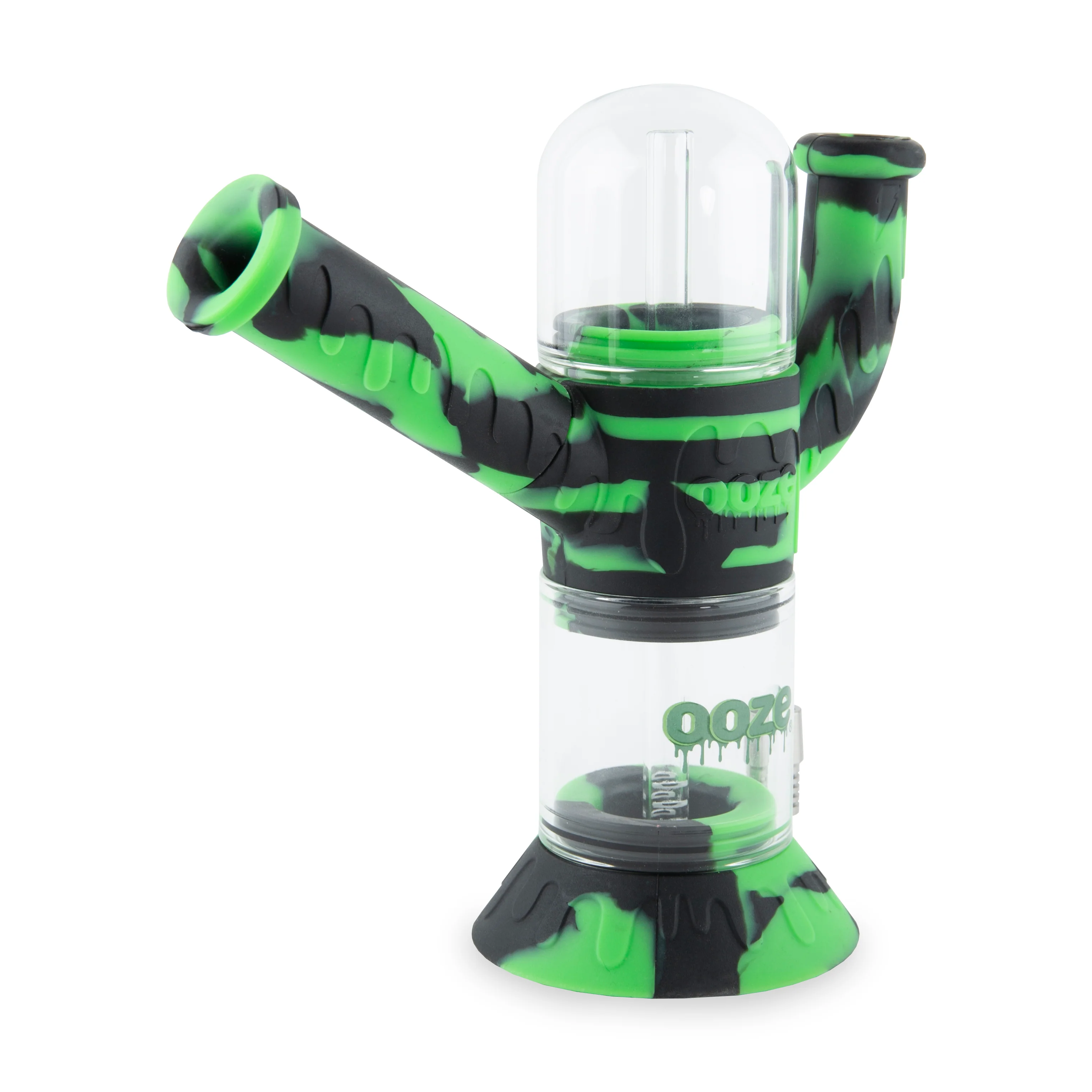 Ooze Cranium Silicone Water Pipe, Dab Rig & Dab Straw - Chameleon - Image 5
