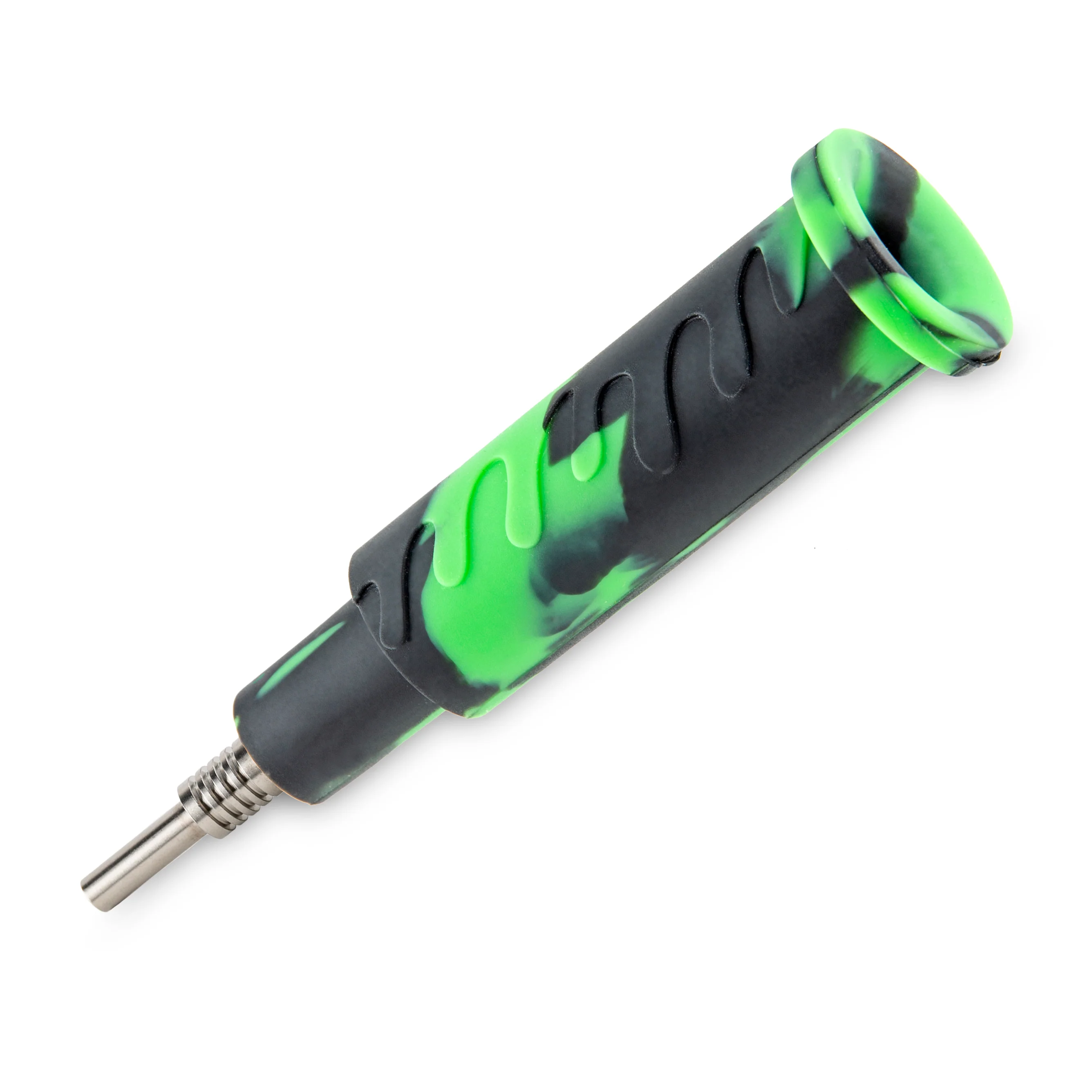 Ooze Cranium Silicone Water Pipe, Dab Rig & Dab Straw - Chameleon - Image 6