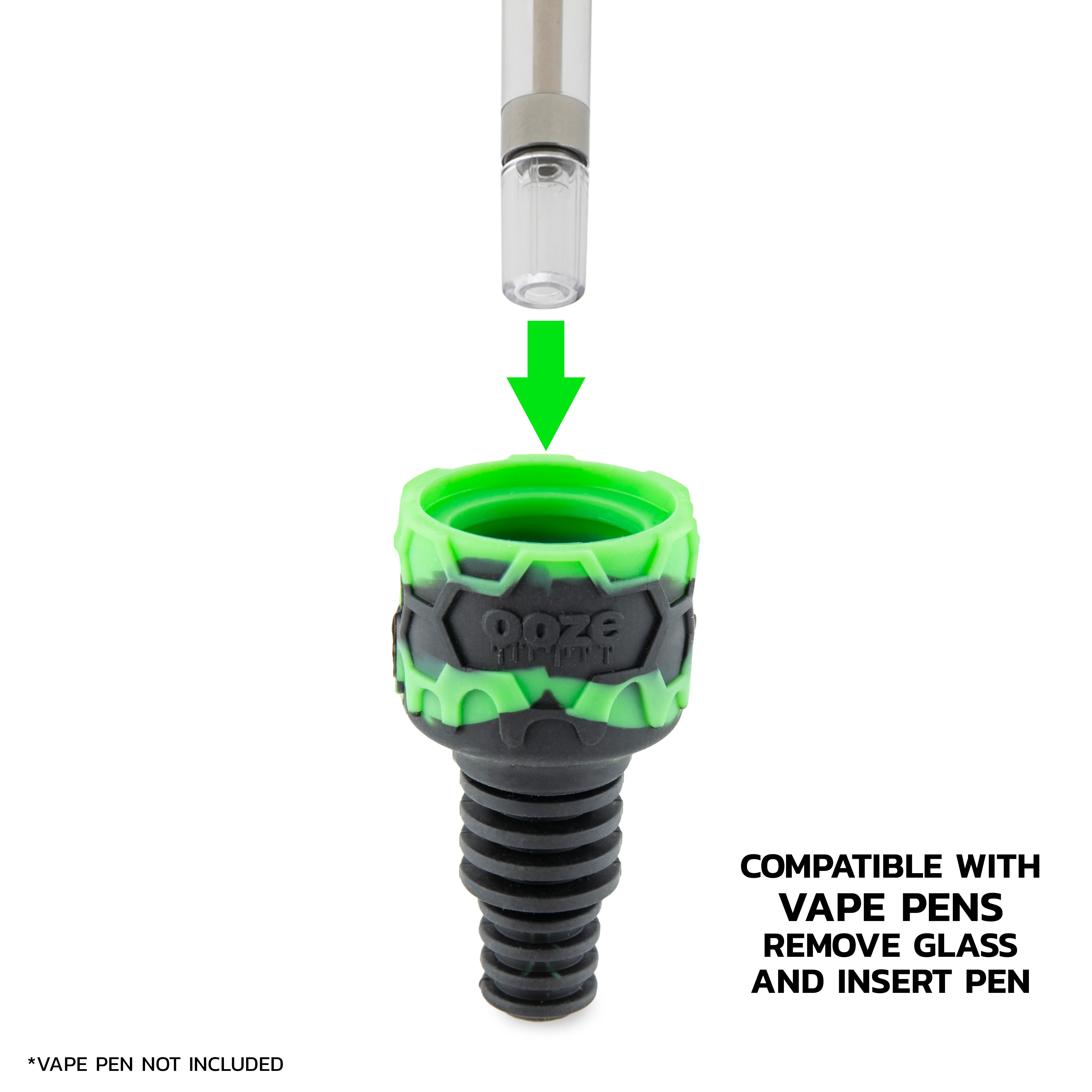 Ooze Cranium Silicone Water Pipe, Dab Rig & Dab Straw - Chameleon - Image 8