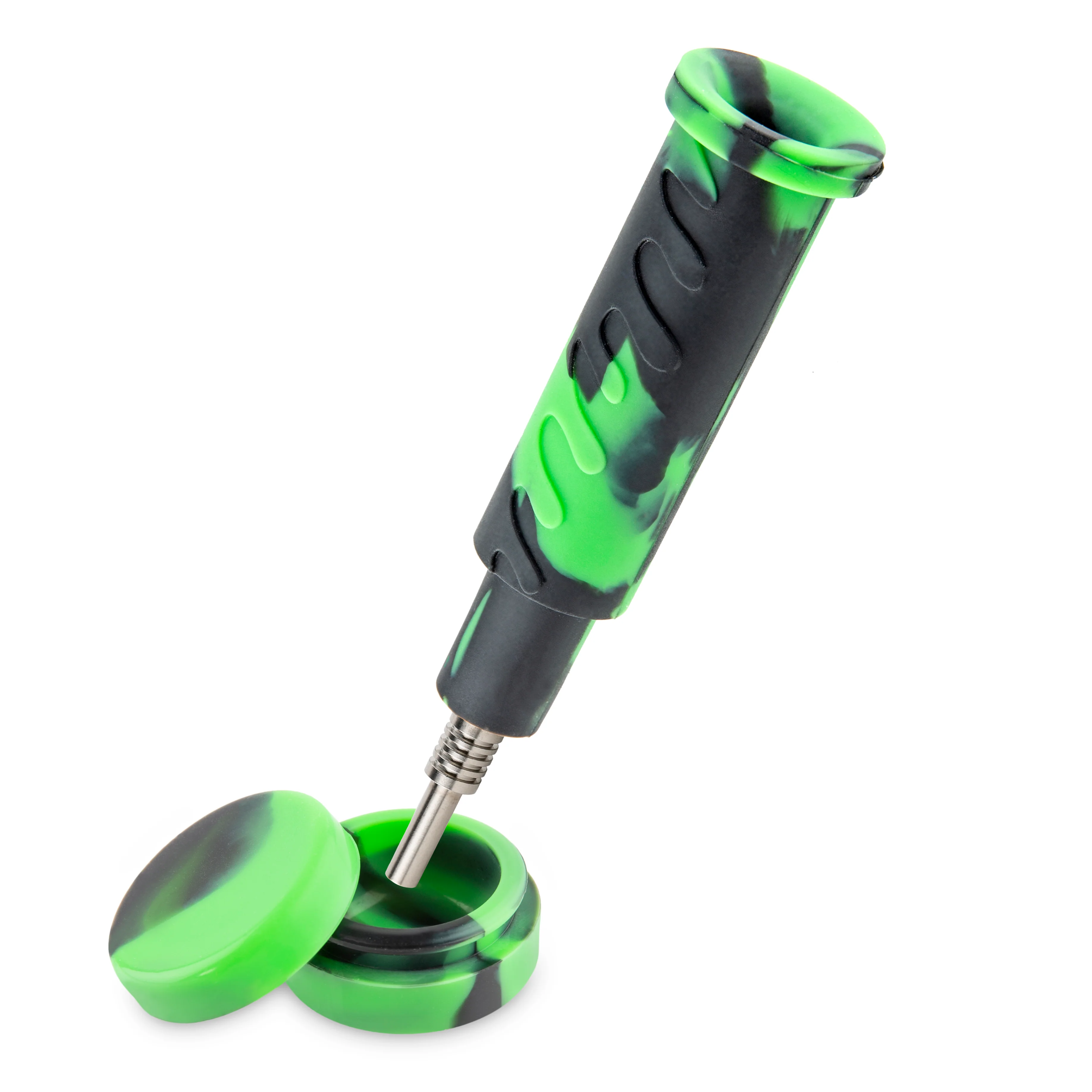 Ooze Cranium Silicone Water Pipe, Dab Rig & Dab Straw - Chameleon - Image 9