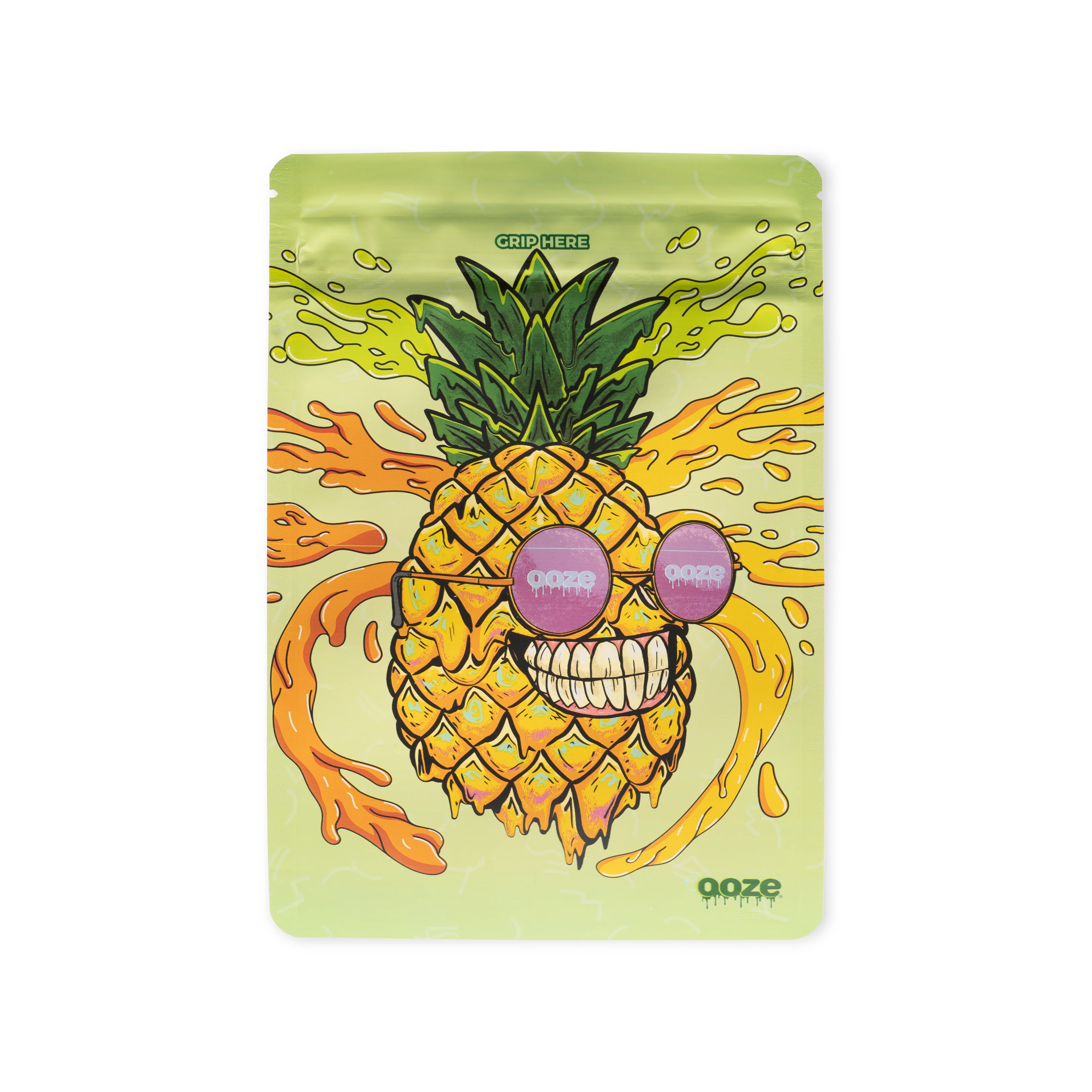 Ooze Designer Series 1 Ounce Mylar Bag 10-Count Box - Mr. Pineapple - Image 3