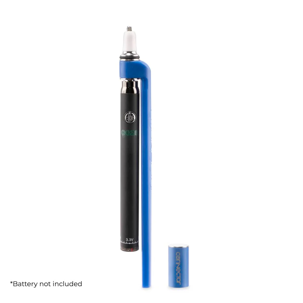 Ooze X Stache Connectar - 510 Dab Straw Attachment - Blue - Image 4
