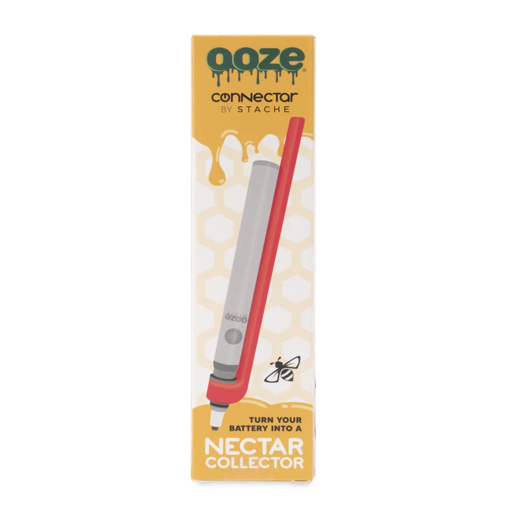Ooze X Stache Connectar - 510 Dab Straw Attachment - Red - Image 5