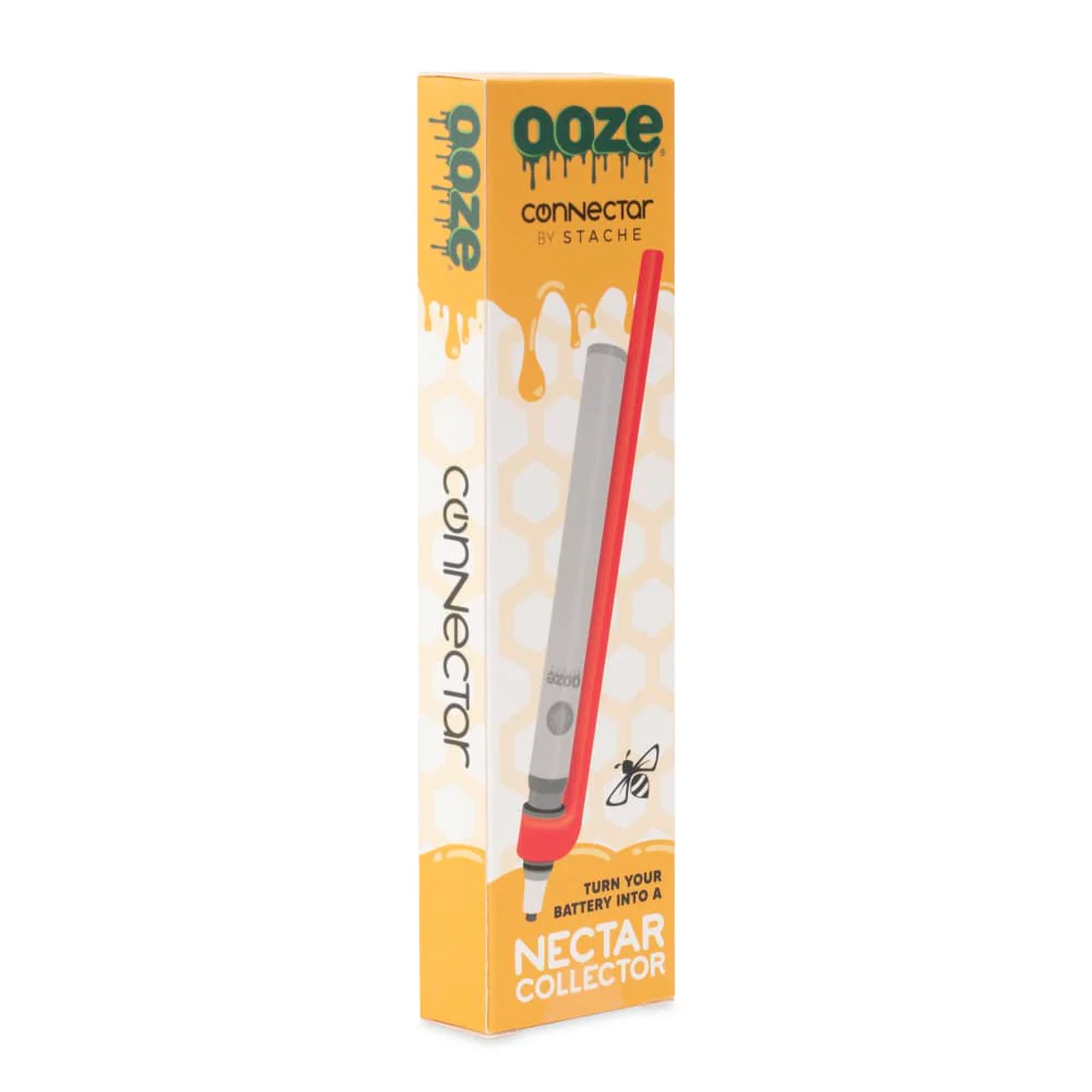 Ooze X Stache Connectar - 510 Dab Straw Attachment - Red - Image 7