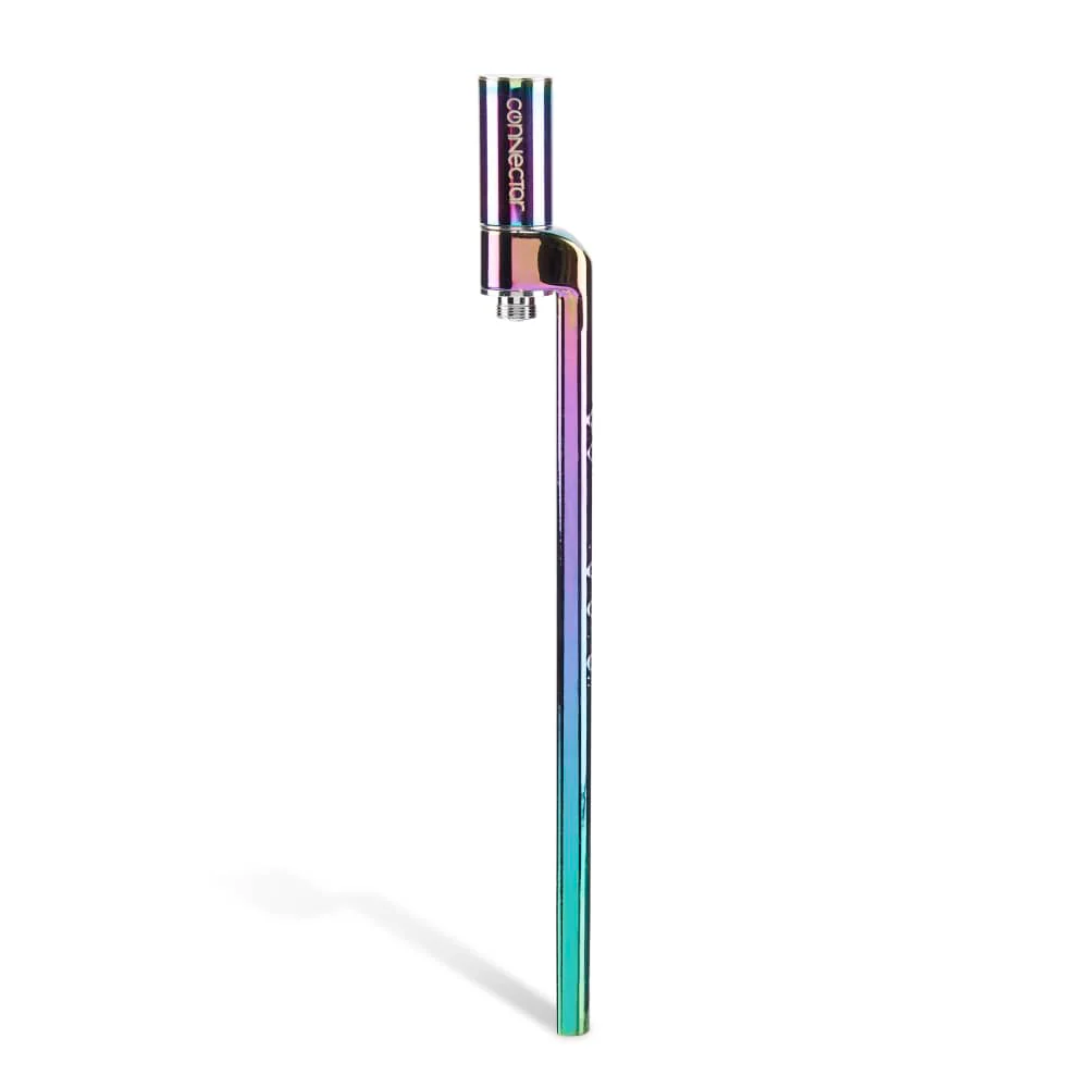 Ooze X Stache Connectar - 510 Dab Straw Attachment - Rainbow