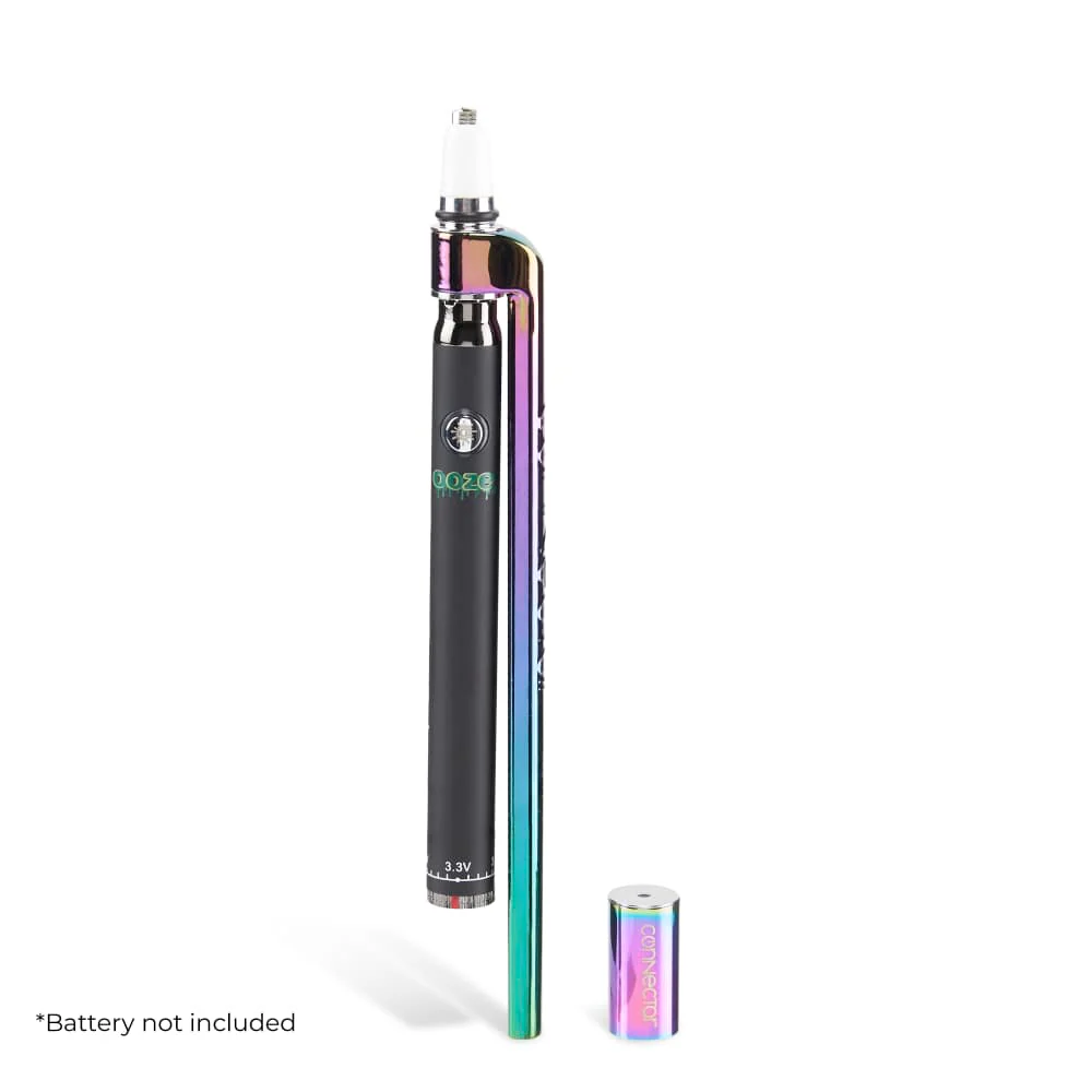 Ooze X Stache Connectar - 510 Dab Straw Attachment - Rainbow - Image 4