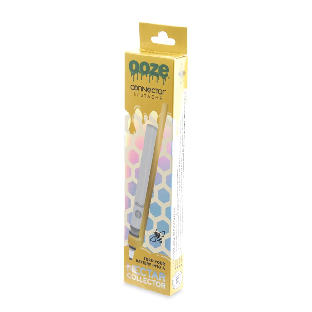 Ooze X Stache Connectar - 510 Dab Straw Attachment - Gold - Image 8