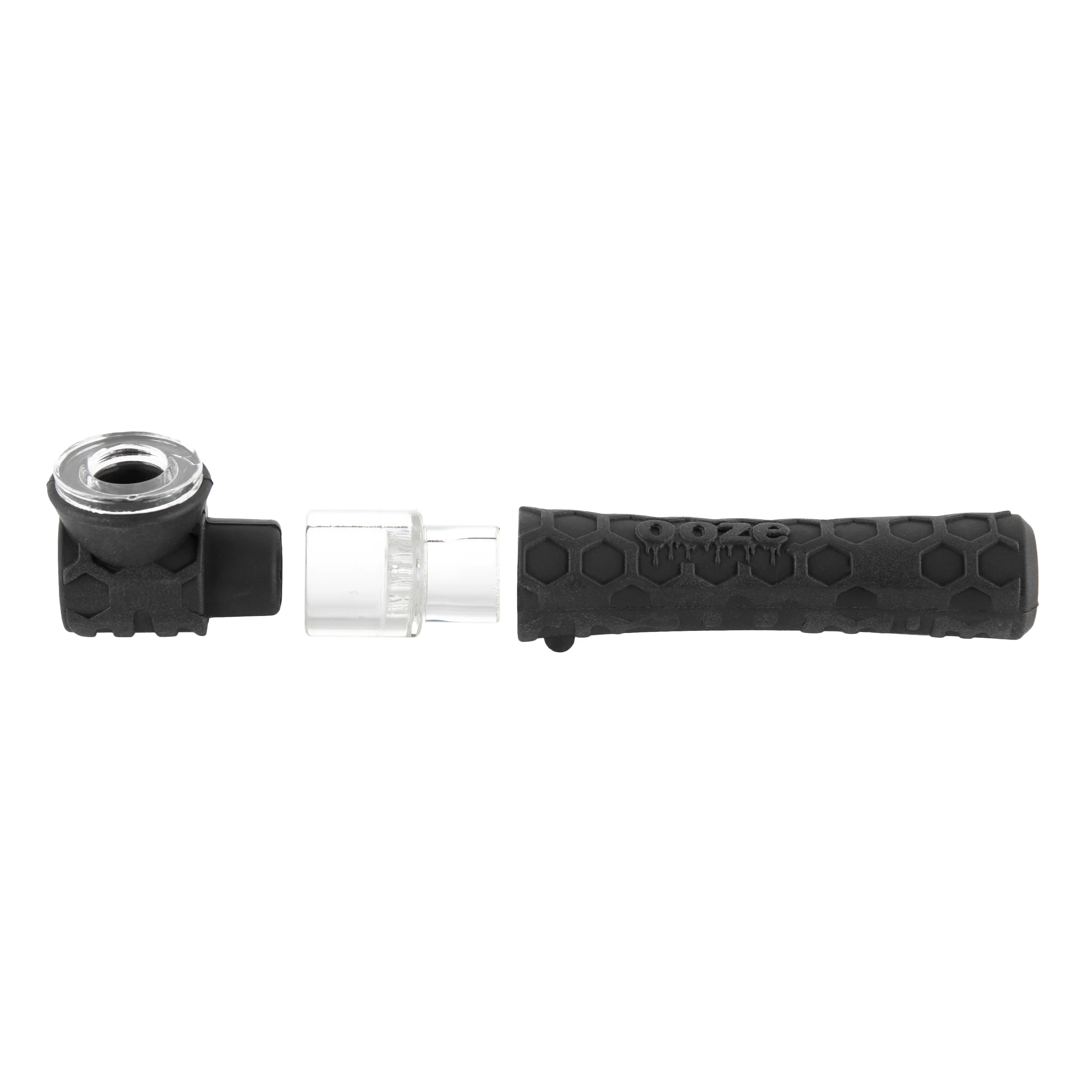Ooze Piper Silicone Glass Hand Pipe & Chillum - Black - Image 4