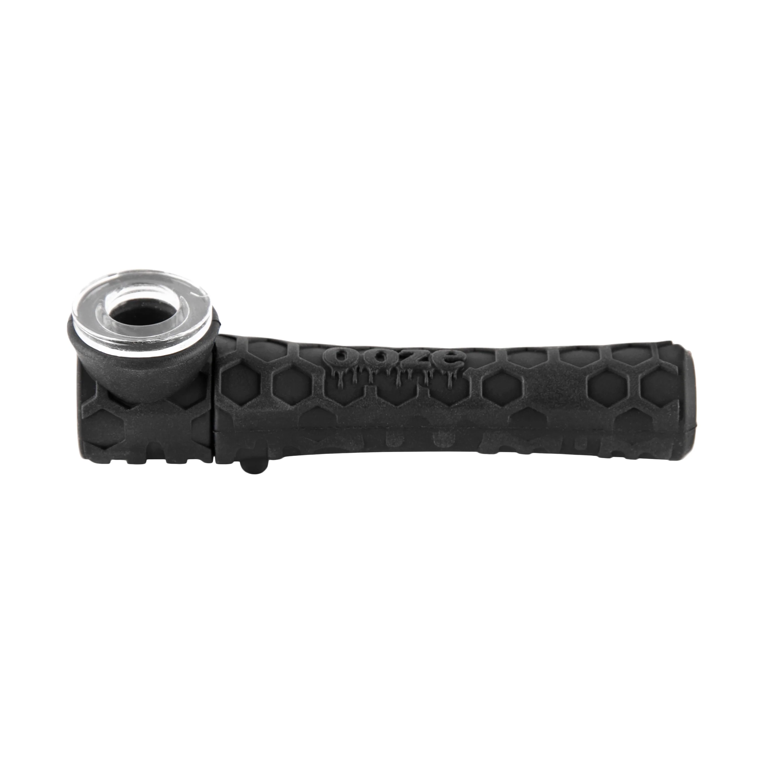 Ooze Piper Silicone Glass Hand Pipe & Chillum - Black - Image 5