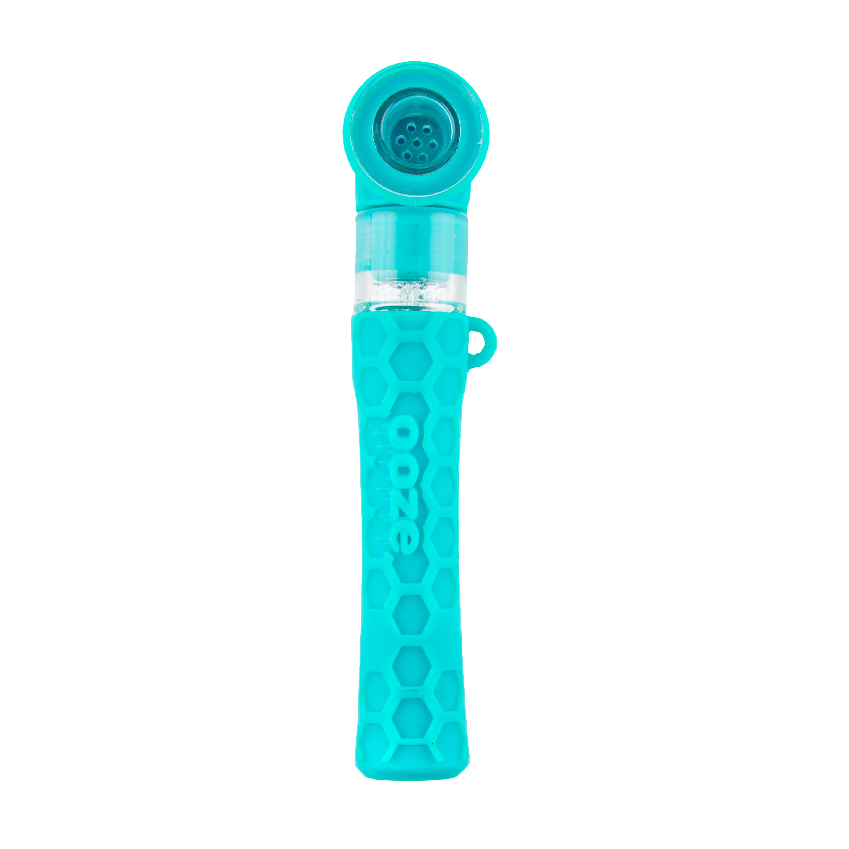 Ooze Piper Silicone Glass Hand Pipe & Chillum - Aqua Teal - Image 7