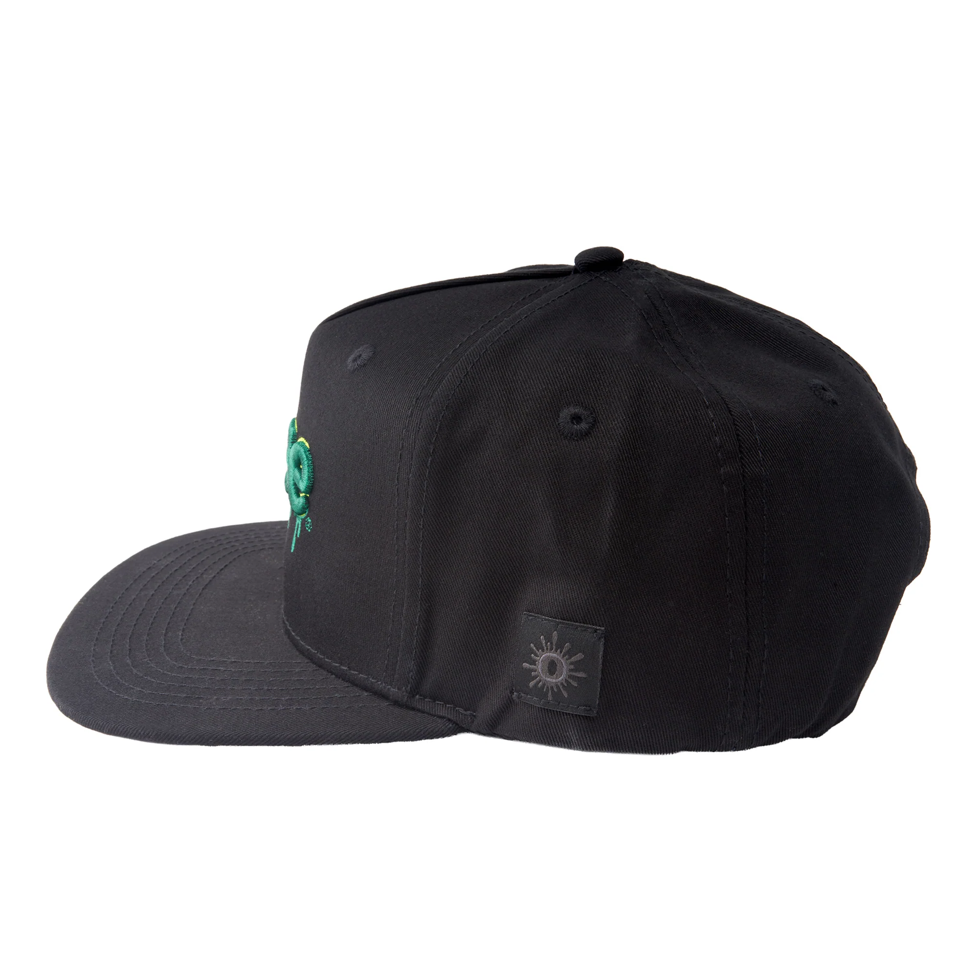 Flat Brim Hype Engine Hat – Green Logo - Image 3