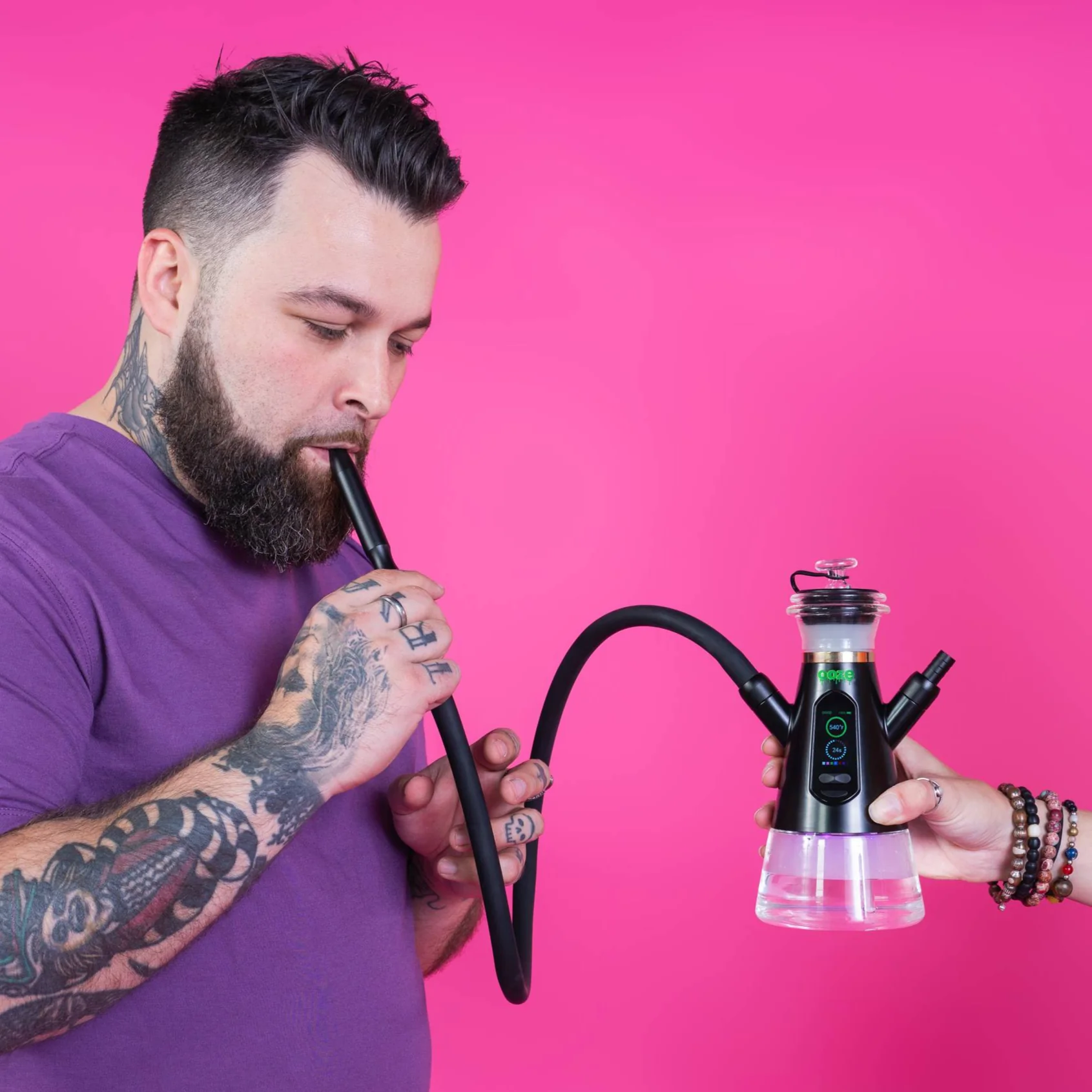 Ripley Dab Rig Hookah – C-Core 2400 mAh - Black - Image 2