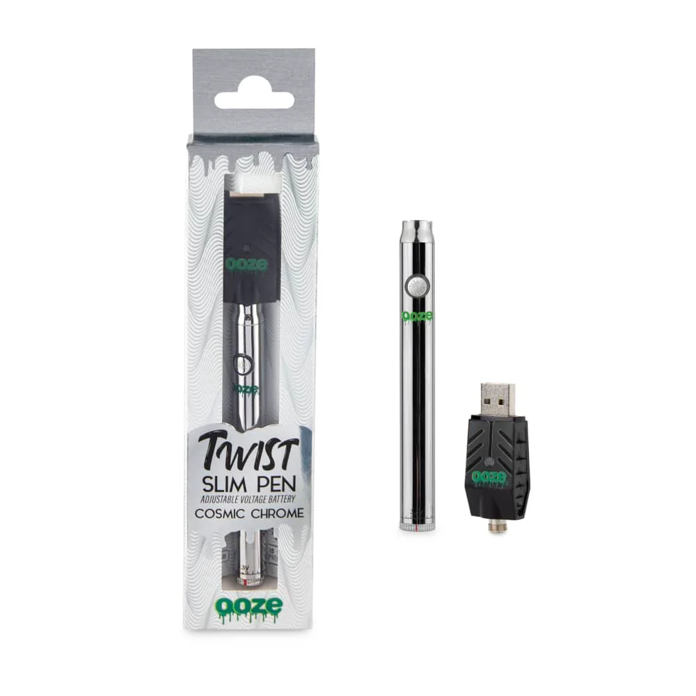 Twist Slim Pen - 320 mAh Flex Temp Battery - Cosmic Chrome - Image 3