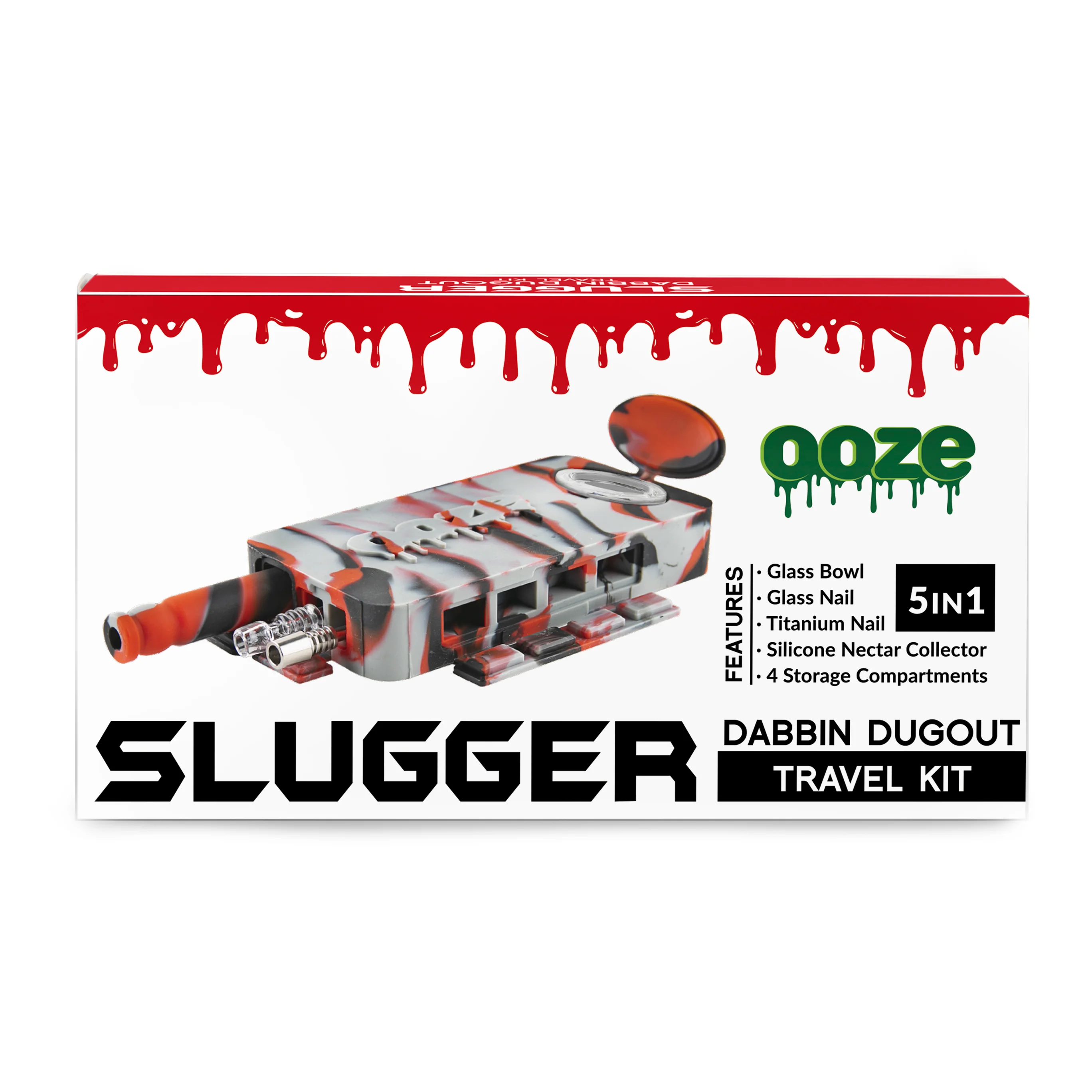 Ooze Slugger Dabbin' Dugout Silicone Travel Dab Kit - After Midnight - Image 4