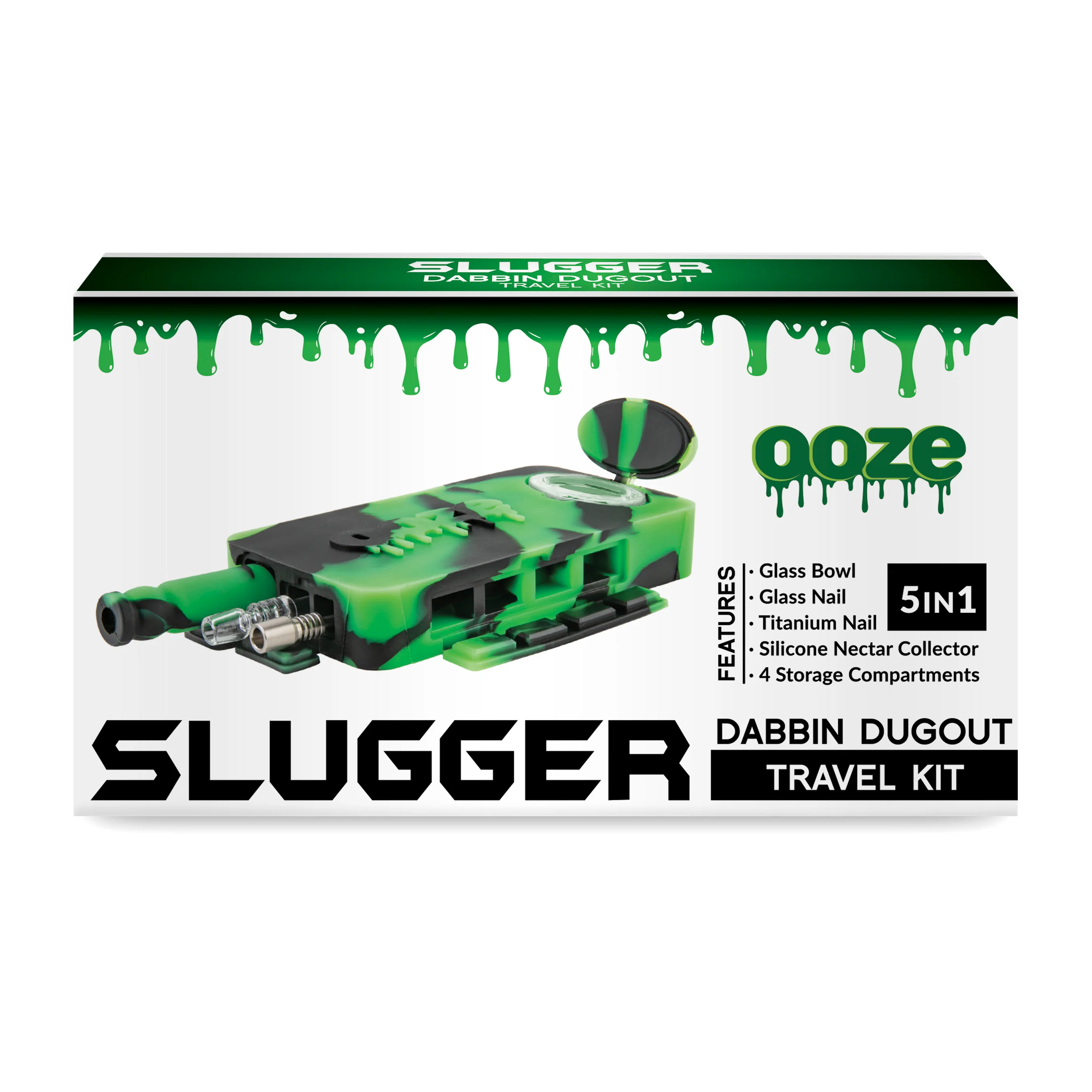 Ooze Slugger Dabbin' Dugout Silicone Travel Dab Kit - Chameleon - Image 5