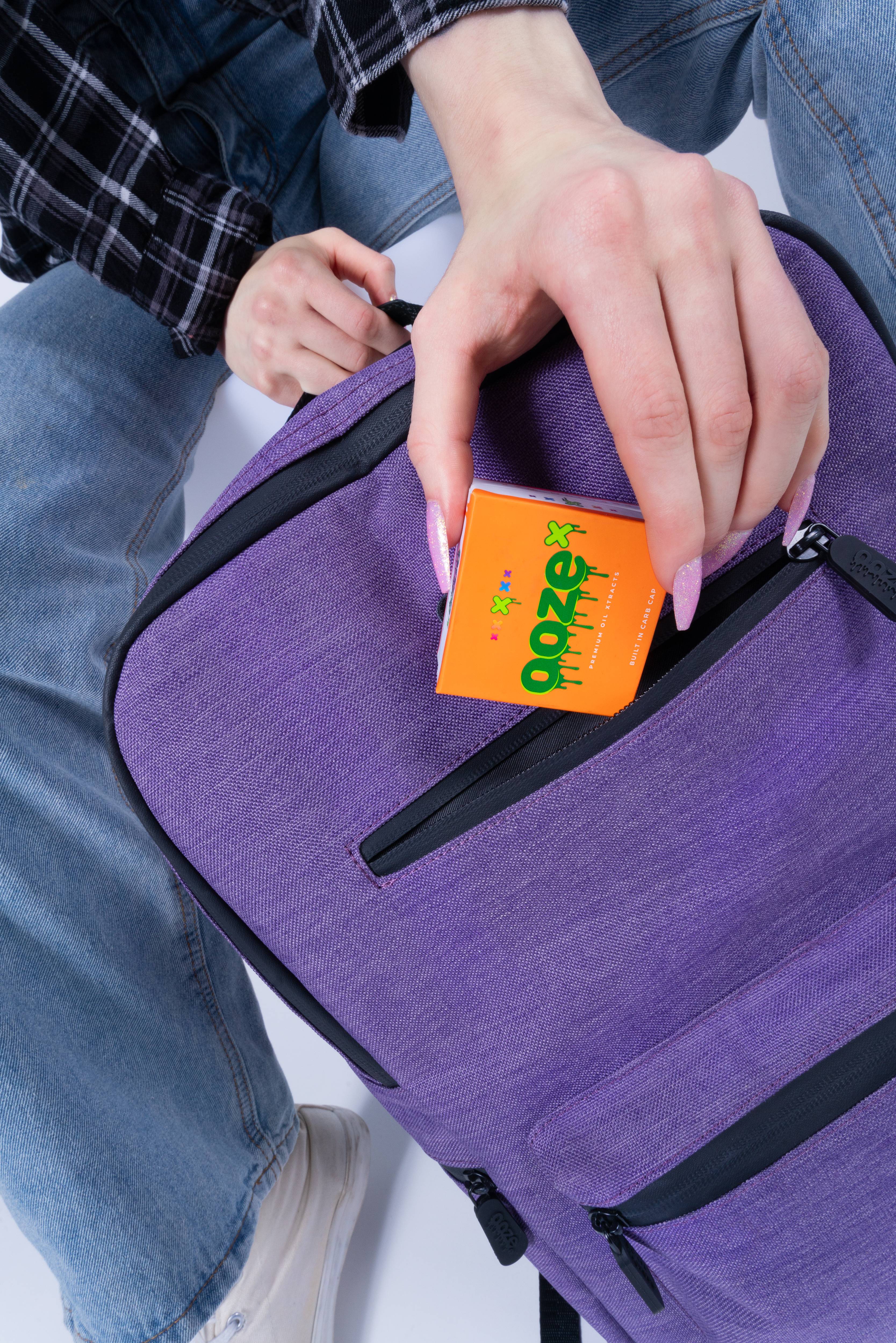 Ooze Traveler Smell Proof Locking Backpack - Purple Haze - Image 10