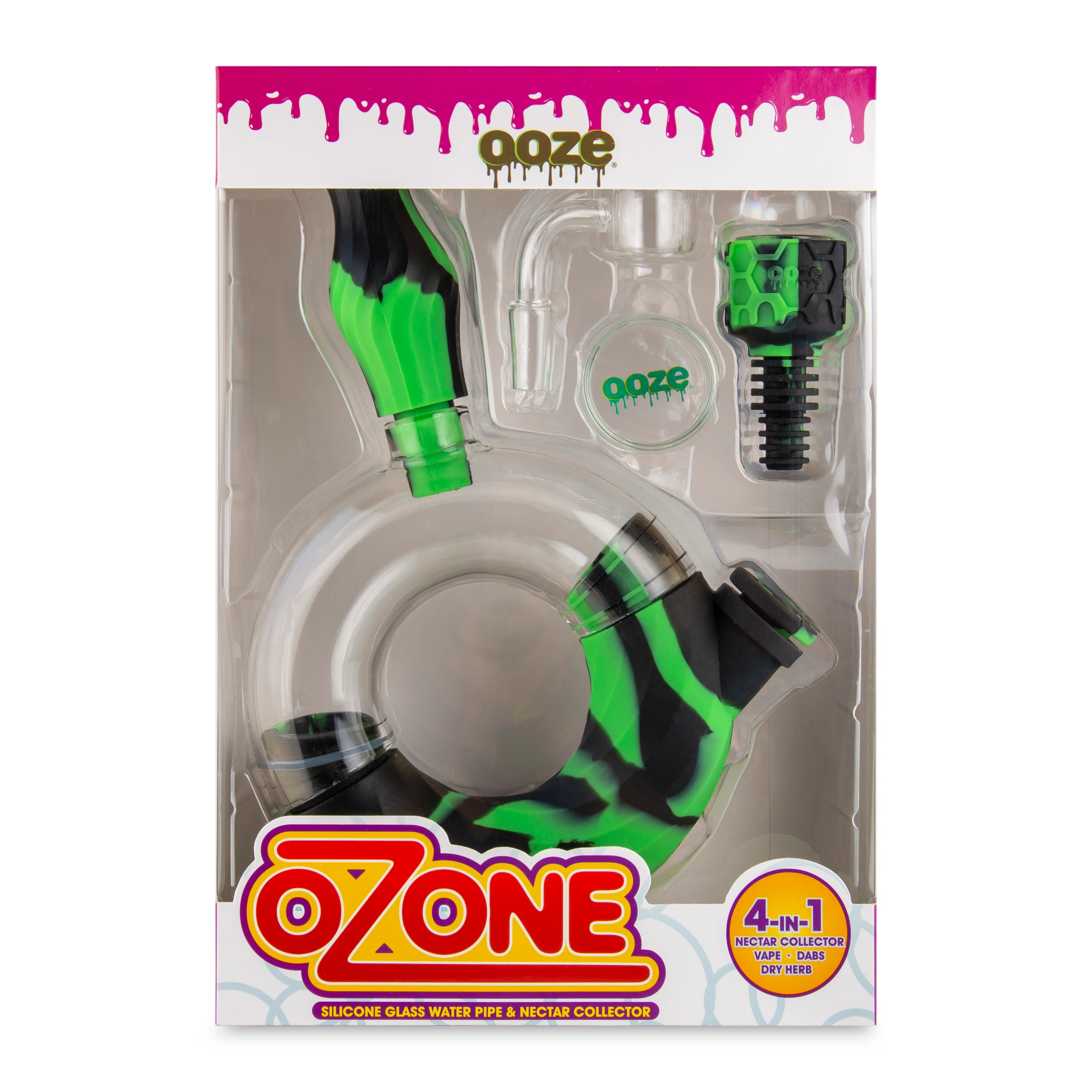 Ooze Ozone Silicone Water Pipe, Dab Rig & Dab Straw - Chameleon - Image 10