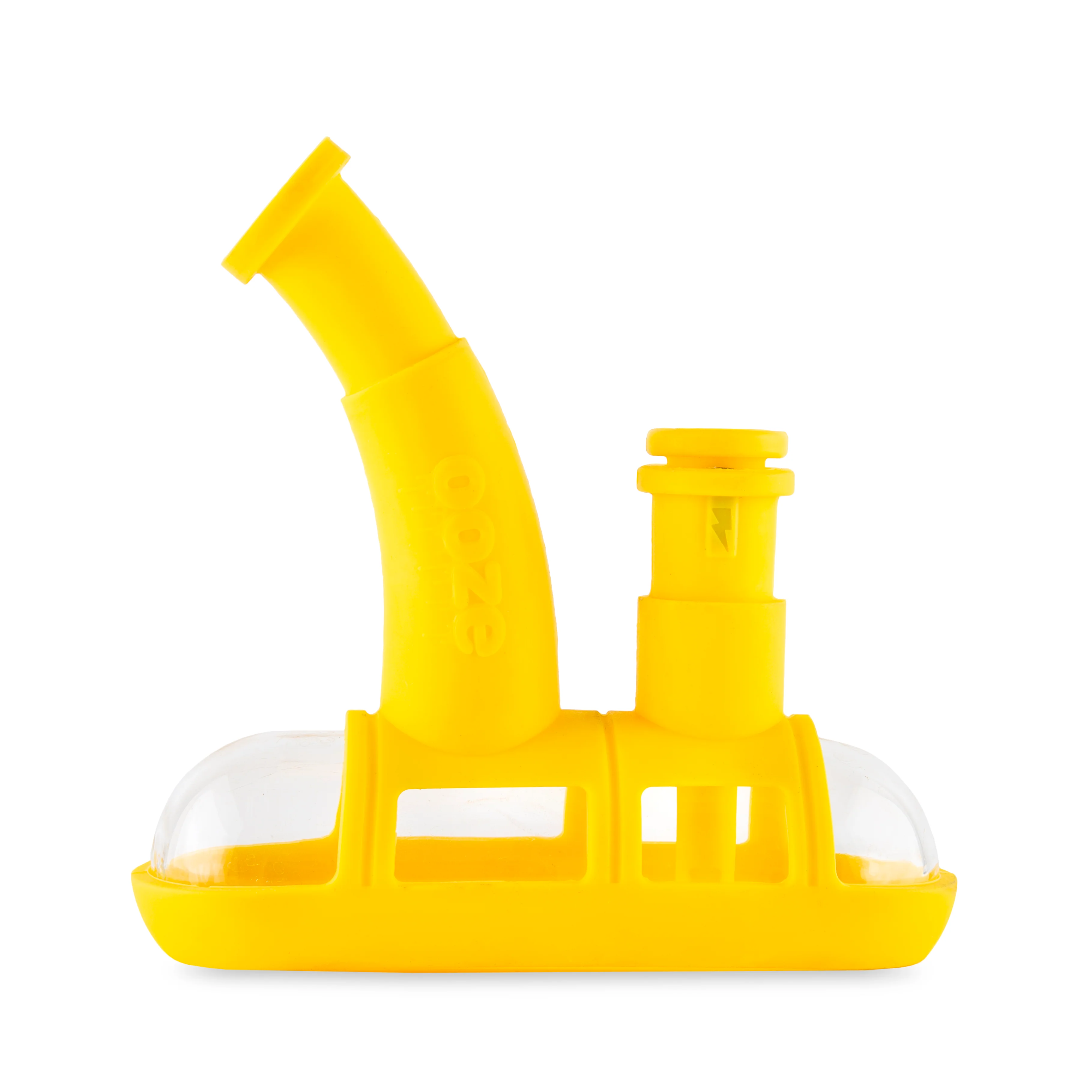 Ooze Steamboat Silicone Water Bubbler & Dab Rig - Mellow Yellow - Image 3