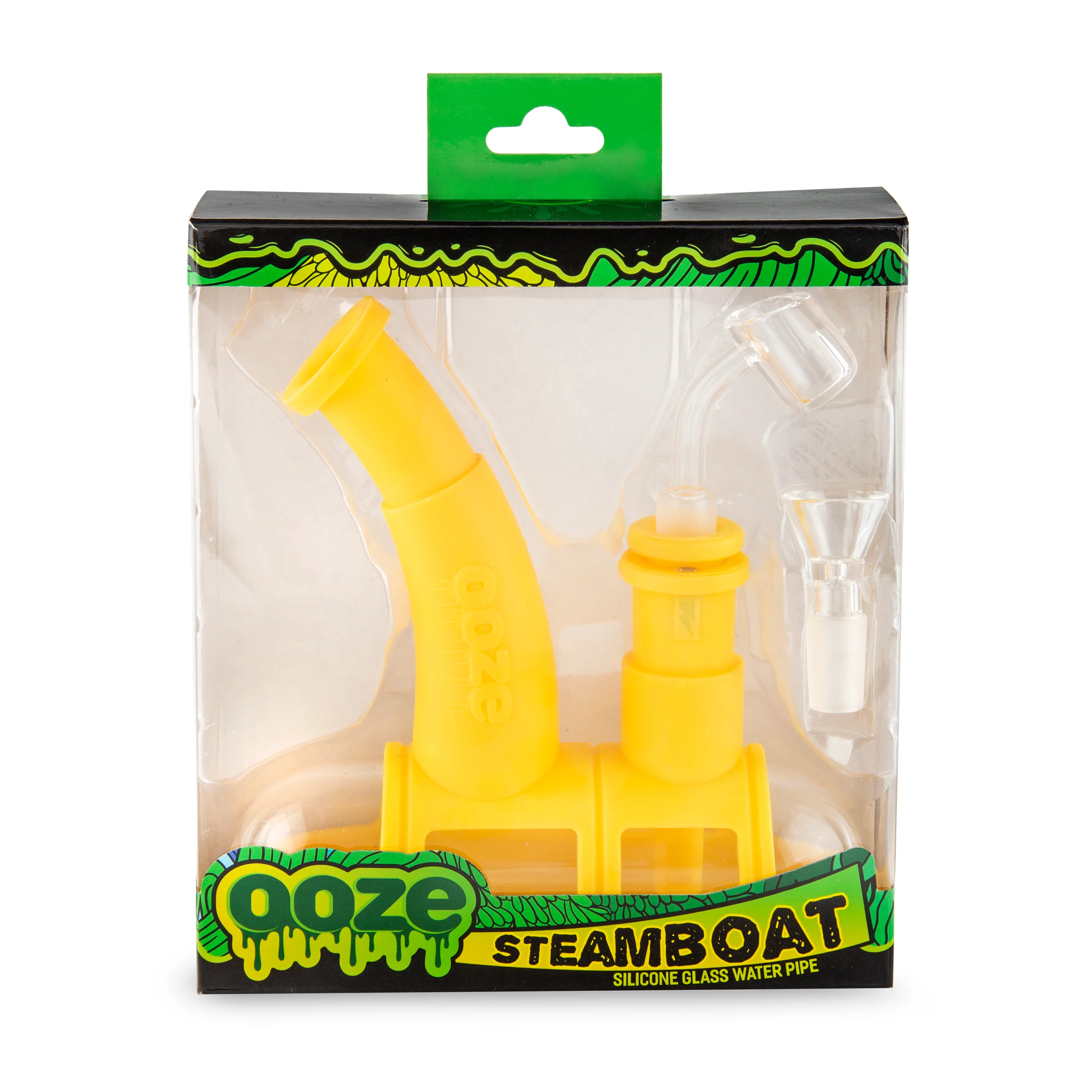 Ooze Steamboat Silicone Water Bubbler & Dab Rig - Mellow Yellow - Image 5